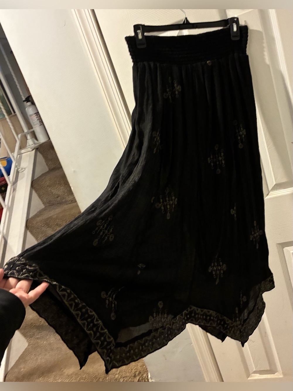 J Gee Flowy Black Bohemian Style Skirt. Clean and in Good Condition. Size XL. $7